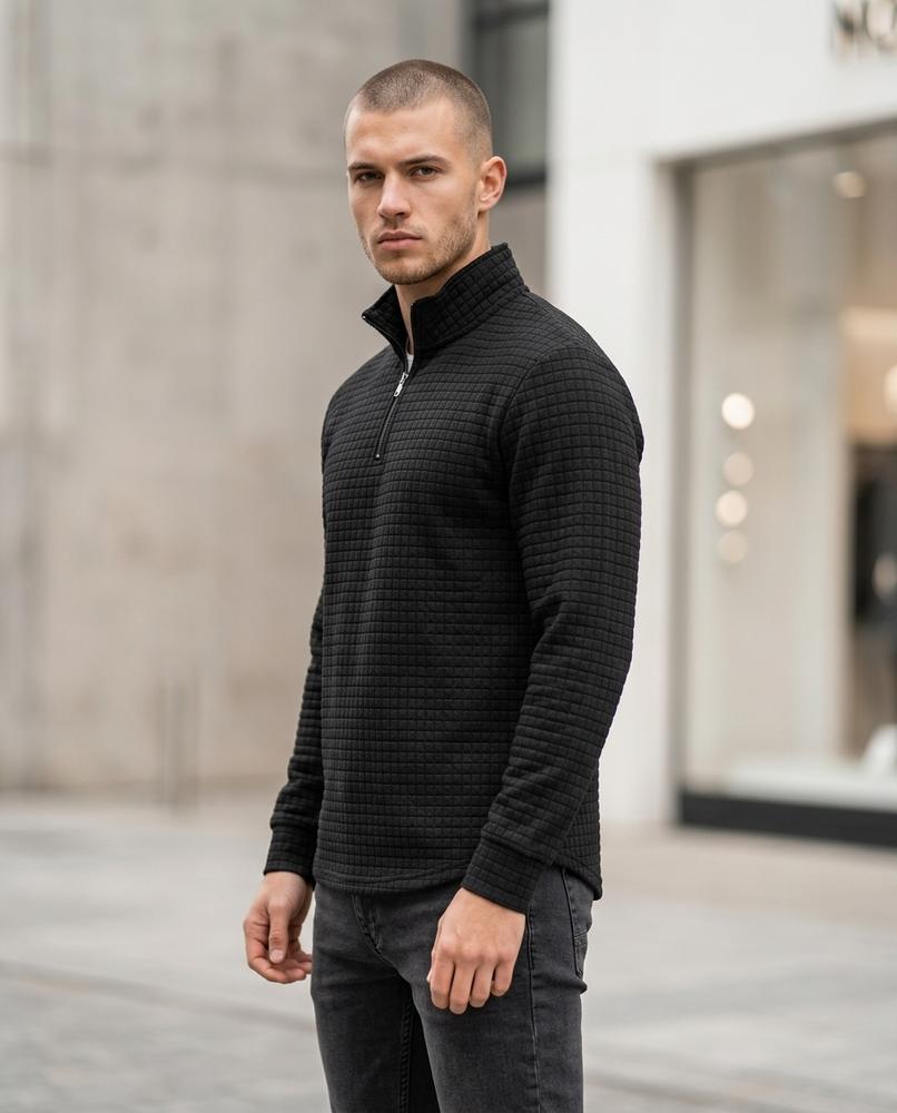 Statement Street - Yelid | Strukturiert Langärmlig Pullover Herren