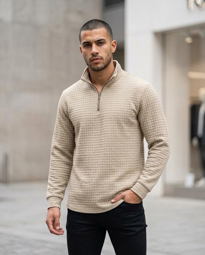 Statement Street - Yelid | Strukturiert Langärmlig Pullover Herren