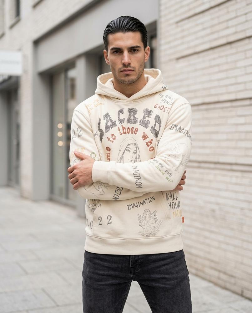 Statement Street - Cuwiv | Bedruckt Langärmlig Hoodie Unisex