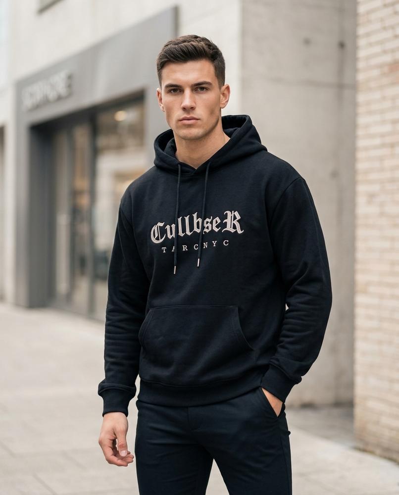 Statement Street - Supav | Bestickt Veloursartig Hoodie Unisex