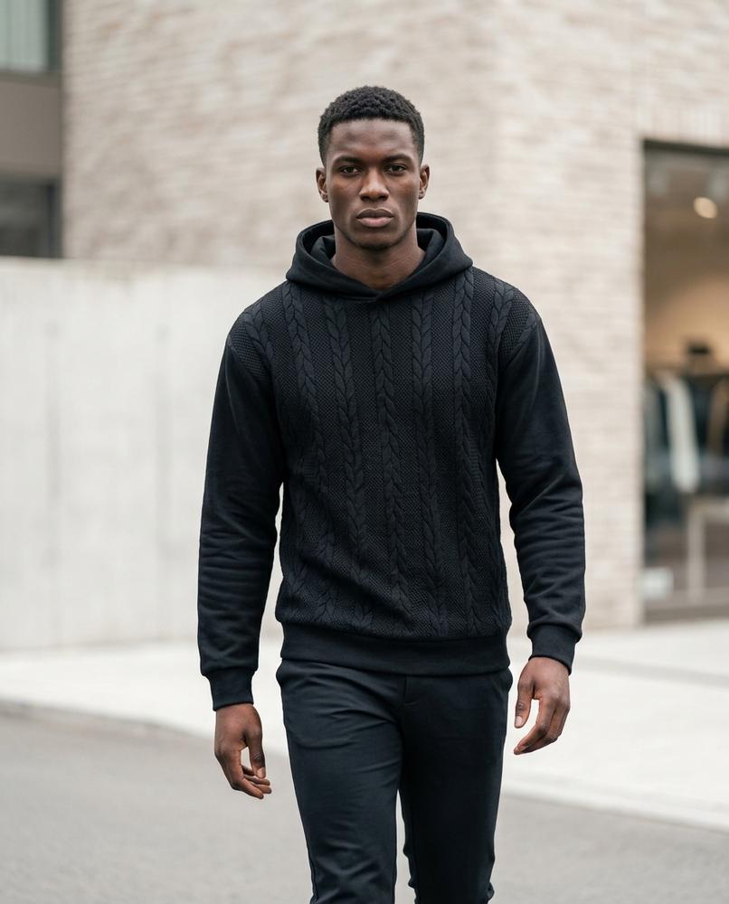 Statement Street - Yuros | Strukturierter Kombinierter Hoodie Herren