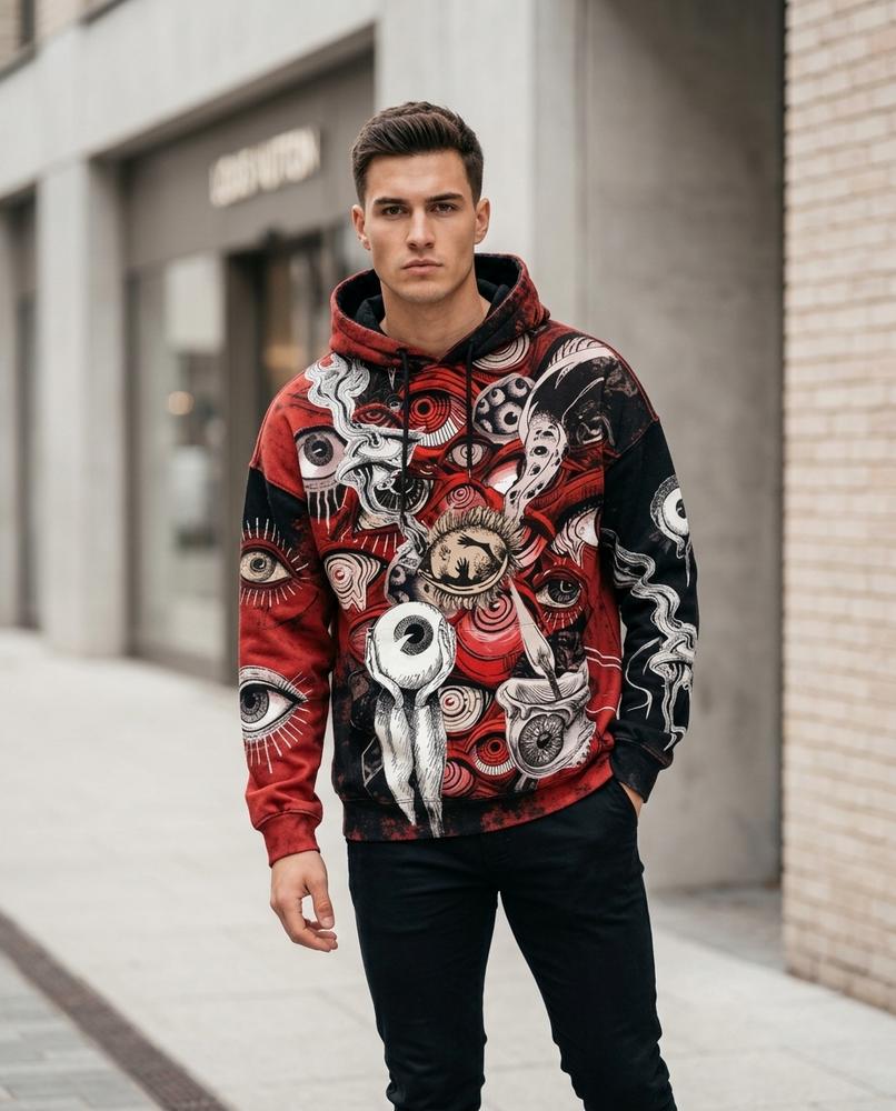 Statement Street - Sepat | Bedruckter Langärmeliger Hoodie Unisex