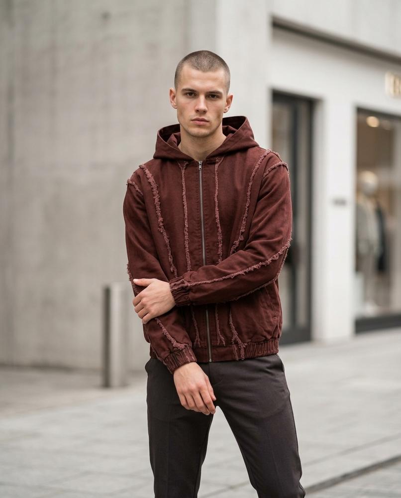 Statement Street - Eepim | Strukturierter Reißverschluss Hoodie Unisex