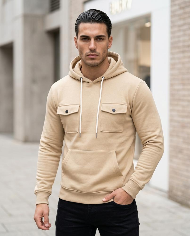 Statement Street - Aohed | Aufgesetzter Funktionaler Hoodie Herren