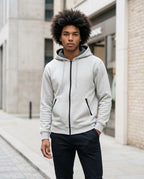 Statement Street - Sigus | Einfarbiger Gefütterter Hoodie Herren