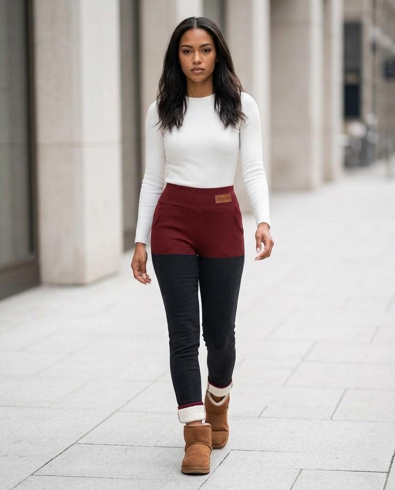 Statement Street - Yimek | Gefütterte Hochgeschnittene Hose Damen