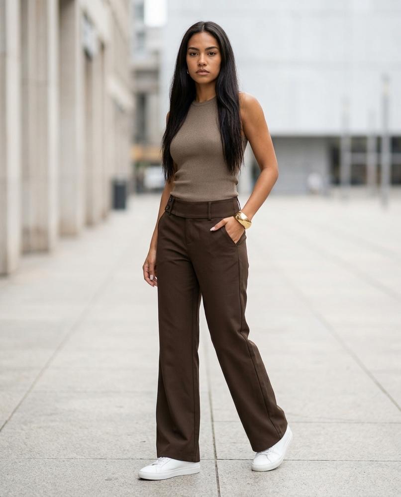 Statement Street - Kokek | Ausgestellt Glatt Hose Damen