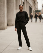 Statement Street - Lurun | Gerade Geschnittene Gestrickte Hose Damen