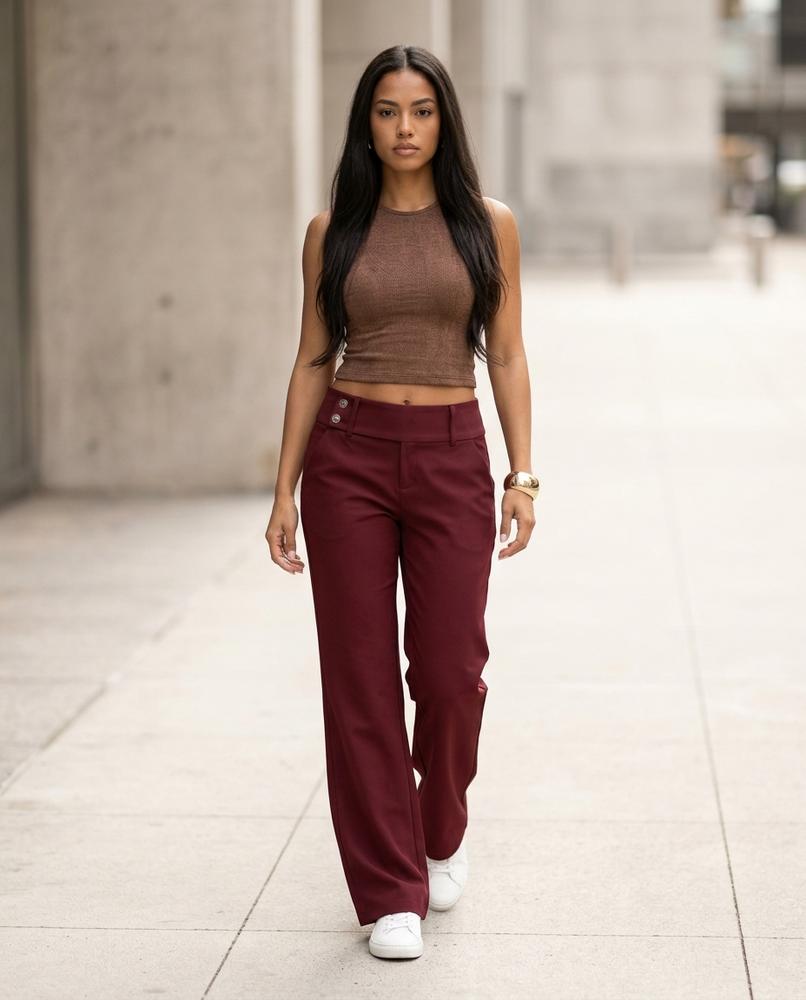 Statement Street - Kokek | Ausgestellt Glatt Hose Damen