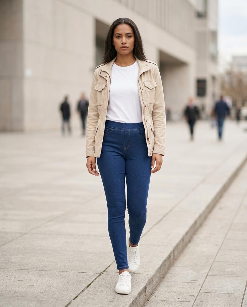 Statement Street - Selik | Elastische Enganliegende Hose Damen