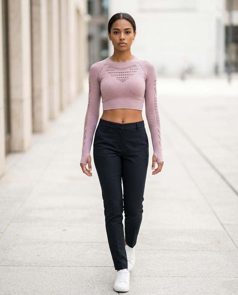 Statement Street - Cezon | Nahtlos Gerippt Anzug Damen