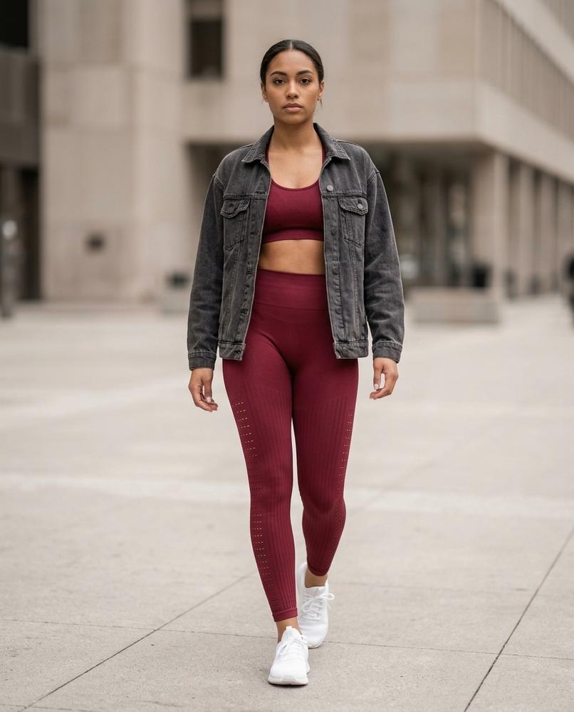 Statement Street - Cezon | Nahtlos Gerippt Anzug Damen