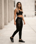 Statement Street - Nibev | Detailreiche Figurbetonte Hose Damen